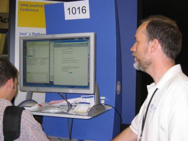 Dan Wood demonstrates Project Alameda, the port of Watson by Sun Microsystems