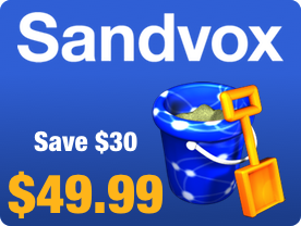 Sandvox: Save $30