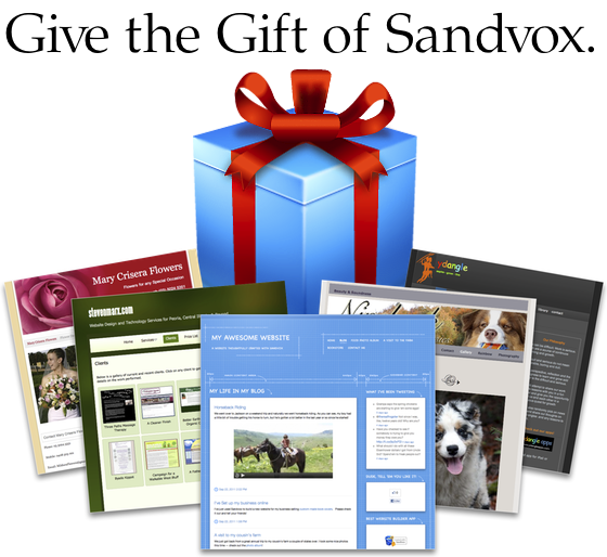 Give the Gift of Sandvox