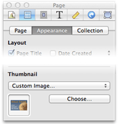 Inspector setting custom page thumbnail