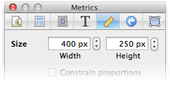 Metrics inspector, 400x250