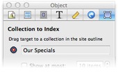 Selection inspector targetting special collection