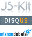 Logos for JS-Kit, disqus, and IntenseDebate