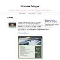 Sandvox Designs, showing Galaxy Design