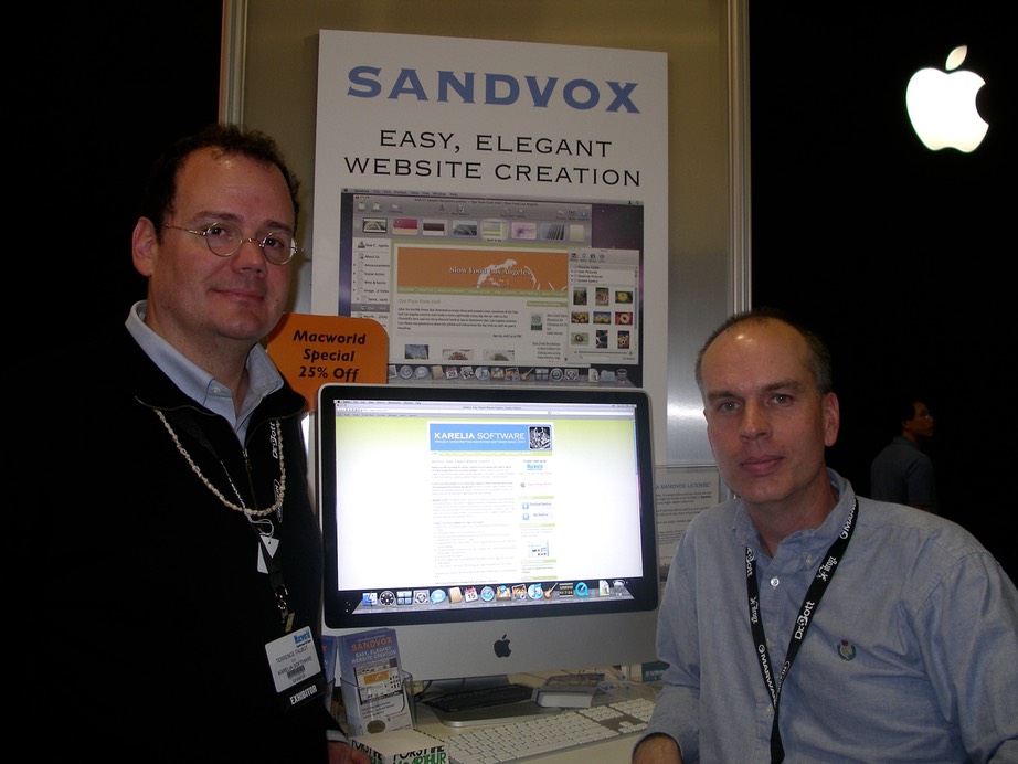 Dan Wood and Terrence Talbot of Karelia Software at Macworld Expo